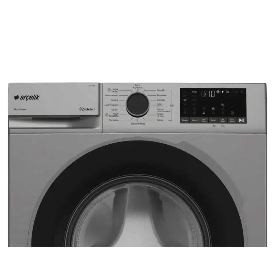 Arçelik 9120 DMXS 9 Kg Çamaşır Makinesi