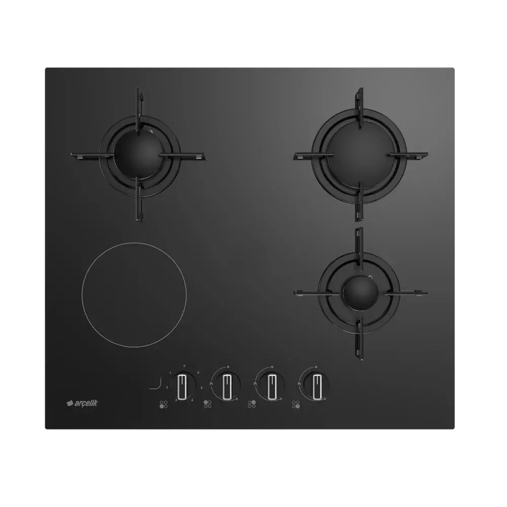 OXD T 602 ES Gazlı Cam Tablalı Ocak